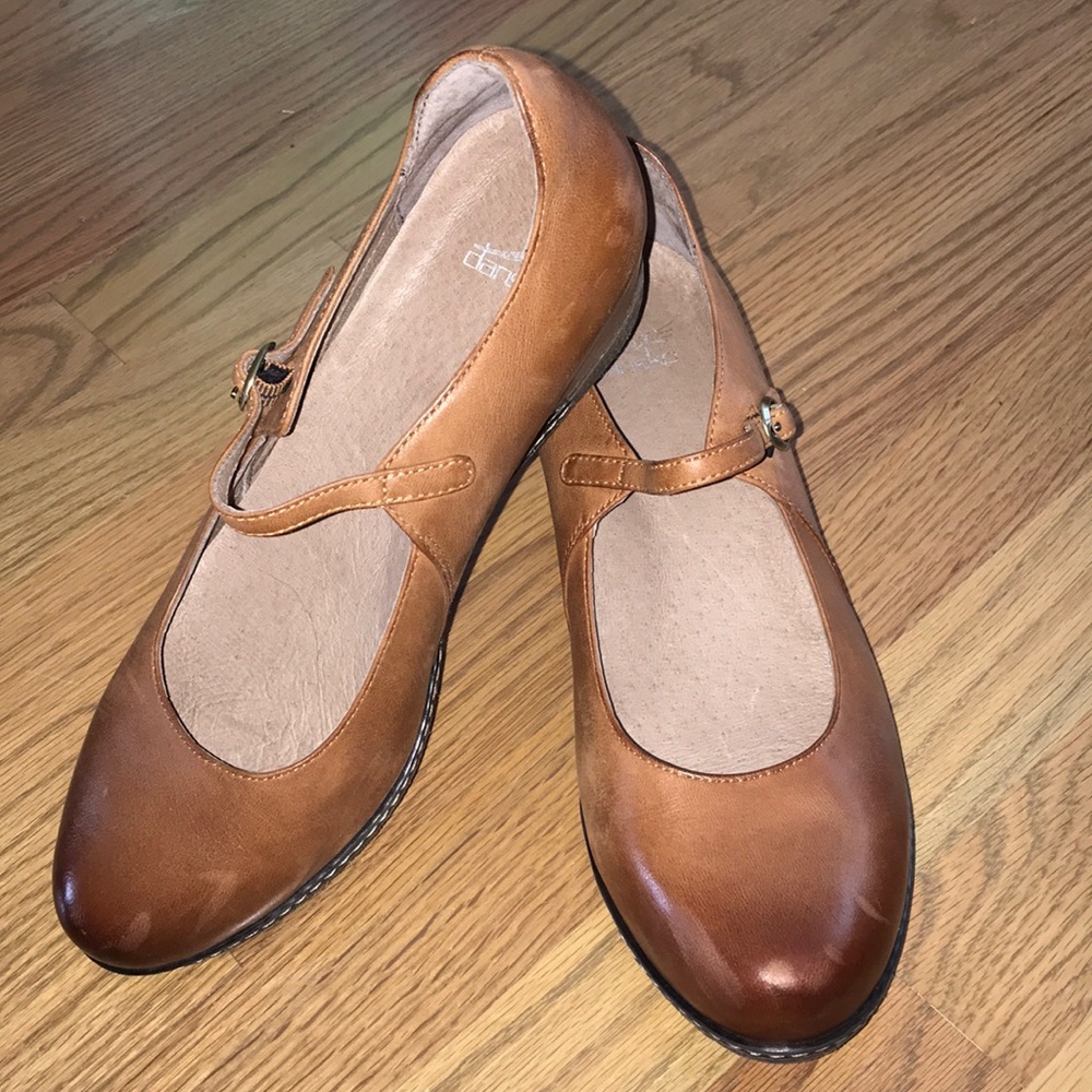 Dansko Loralie leather wedge heel Mary Jane 40 / 9